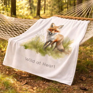 Amber Gaze: Meadow Fox, op maat gemaakt Fleece Deken