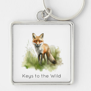 Amber Gaze: Meadow Fox, op maat gemaakt Sleutelhanger