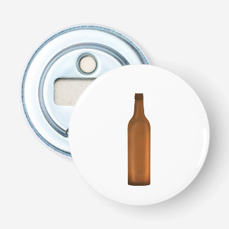 Amber glazen fles illustratie button flesopener