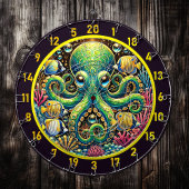 Amber Glow Octopus Dartboard Dartbord