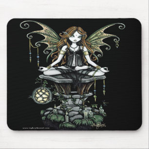 "Amber" Gothic Lotus Natuur Faerie Art Mousepad Muismat