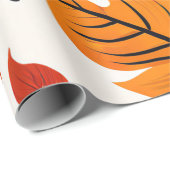 Amber Grove: Rustieke herfstbladeren Cadeaupapier (Rol Hoek)