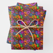 Amber Melange Paisley Guitar Set Wrapping Paper Sh (In situ)