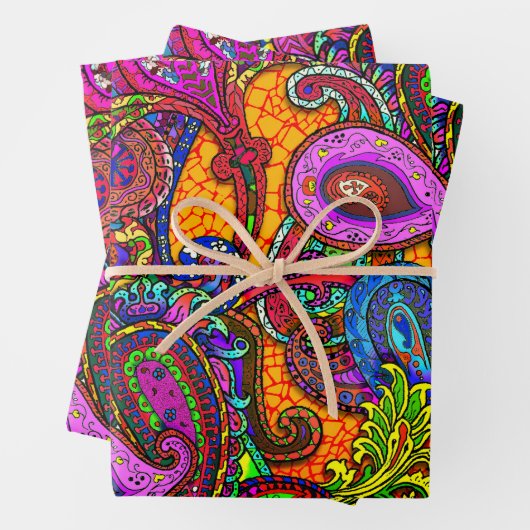 Amber Melange Paisley Guitare Set Papier Enveloppa (En situation)
