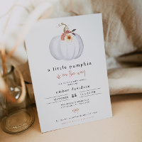 AMBER Modern Rustic Little Pumpkin-Baby shower