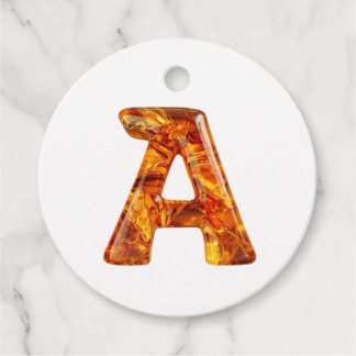Amber Monogram A Ornament – ontwerp Bedankjes Labels