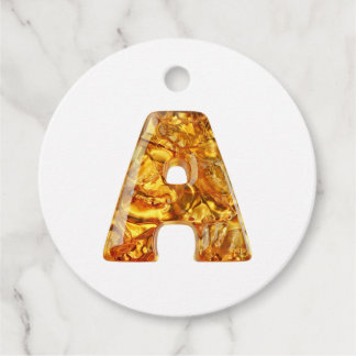 Amber Monogram A Ornament – ontwerp Bedankjes Labels