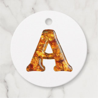 Amber Monogram A Ornament – ontwerp Bedankjes Labels
