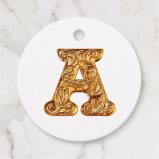 Amber Monogram A Ornament – ontwerp Bedankjes Labels