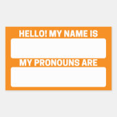 Amber Name & Pronoun Labels (Voorkant)