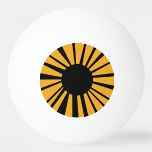 Amber Oog met Zwarte Leerling op Witte Oogappel Pingpongballen