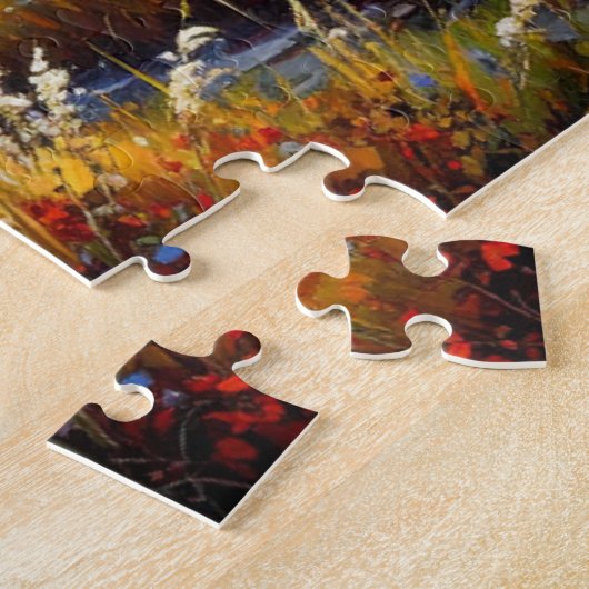 Amber Silence Over the Fields Puzzle Legpuzzel (Zijkant)