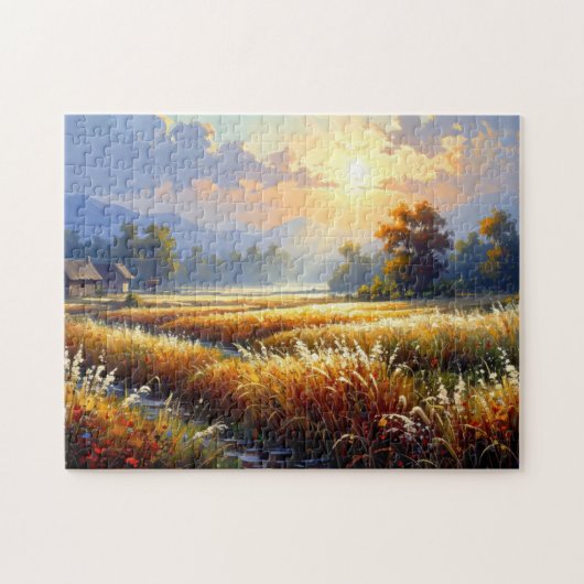 Amber Stilte Over de Velden Puzzel (Horizontaal)