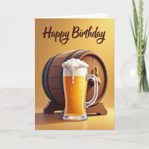 Amberbier Verjaardagskaart Kaart