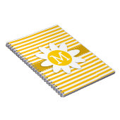 Ambergele strepen; Daisy Notitieboek (Rechterzijde)