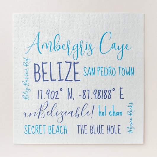 Ambergris Caye Belize Legpuzzel (Verticaal)