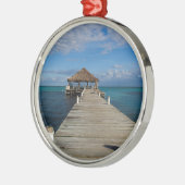 Ambergris Caye Belize Metalen Ornament (Links)