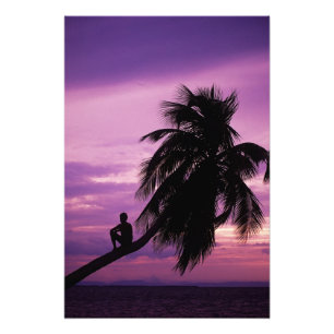 Ambergris Caye, Belize, Midden-Amerika. Foto Afdruk