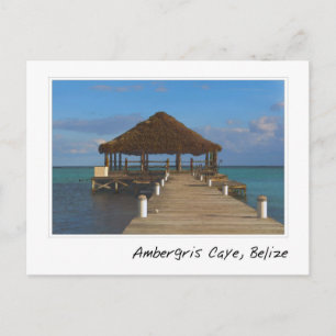 Ambergris Caye Belize reisbestemming Briefkaart