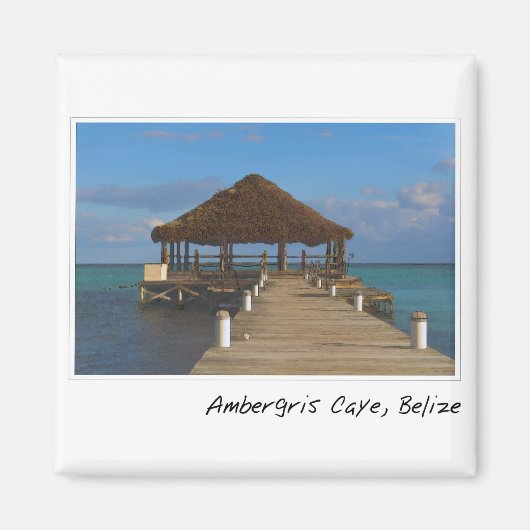Ambergris Caye Belize reisbestemming Magneet (Voorkant)