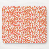 Amberkleurige en witte luipaardprint muismat (Voorkant)