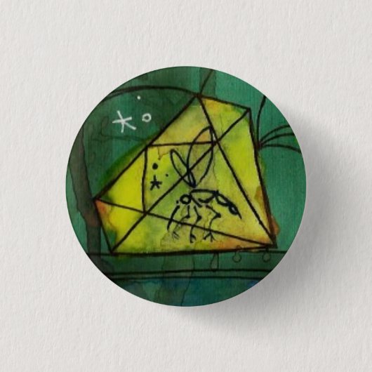 amberknop ronde button 3,2 cm (Voorkant)
