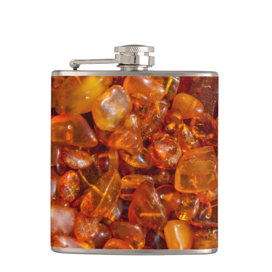 Amberpitten Heupfles (Voorkant)
