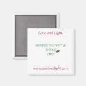Ambers Love en Light Frig Magnet! Magneet (Voorkant / Achterkant)