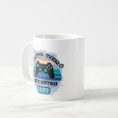 "Ambiance de jeu activée - Mug de café de joueur" (Devant gauche)