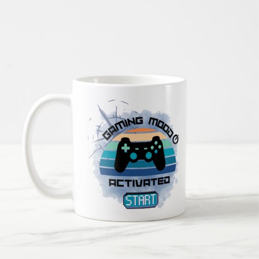 "Ambiance de jeu activée - Mug de café de joueur" (Gauche)