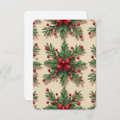 Ambiance de Noël moderne, cartes postales ancienne (Devant / Derrière)