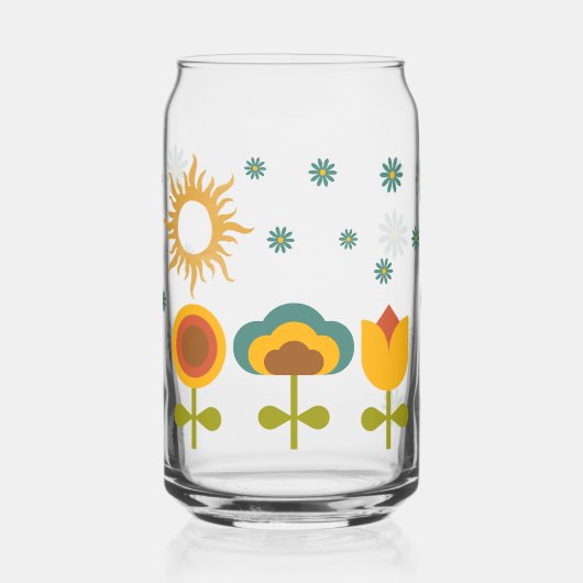 ambiance des années 70 fleurs (Gauche)
