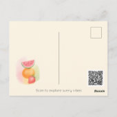 Ambiance douce d'été – Carte postale de fruits à l (Dos)