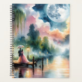 Ambiance romantique Moonlight Watercolor Scène noc (Devant)