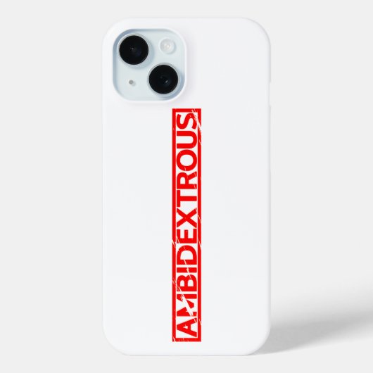 Ambidexterig stempel Case-Mate iPhone case (Achterkant)