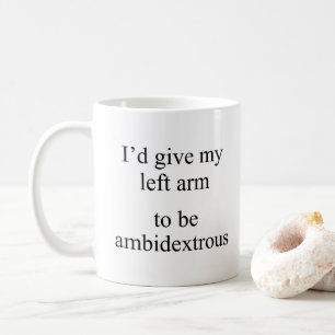 Ambidexterlijk. Koffiemok