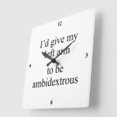 Ambidexterlijk. Vierkante Klok (Hoek)