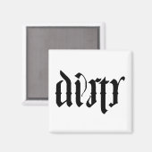 Ambigram Vaatwasser Magneet (Voorkant / Achterkant)