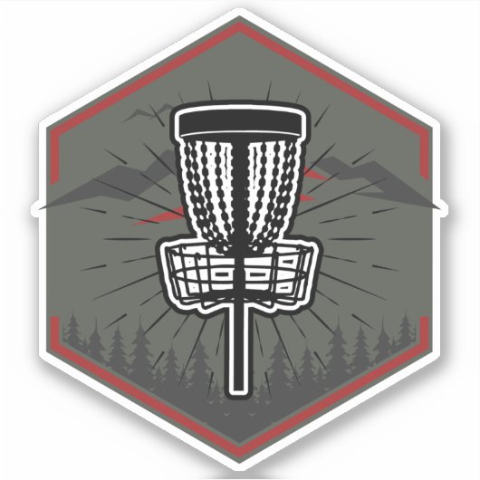 Ambiguous Disk Golf Sticker (Voorkant)