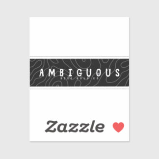 Ambiguous Disk Golf Sticker