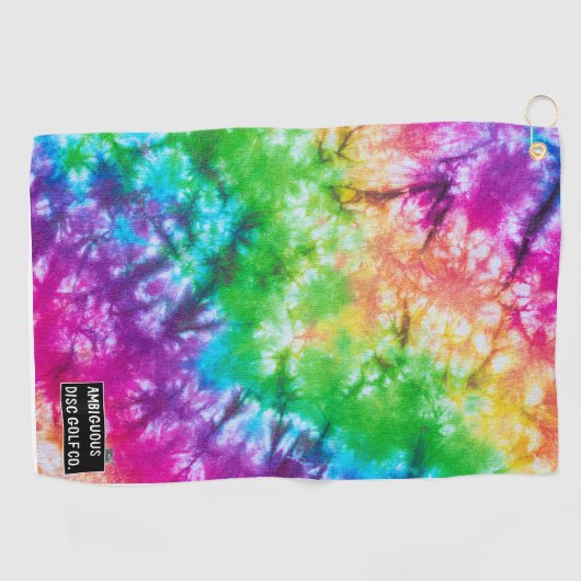 Ambiguous Disk Golf Stropdas-Dye Disk Towel Golfhanddoek (Horizontaal)