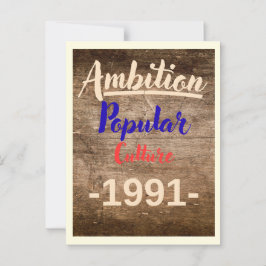Ambitie: Populaire Cultuur Briefkaart