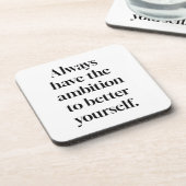 Ambition Dessous de verre en plastique dur (Côté gauche)