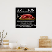 Ambition Fantasy (de)Motivator Poster (Keuken)