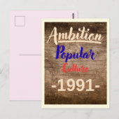 Ambition: Popular Culture Briefkaart (Voorkant / Achterkant)