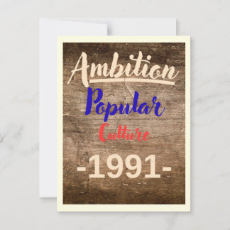Ambition: Popular Culture Briefkaart