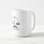 Ambition vs. Reality T-Shirt Koffiemok (Voorkant rechts)