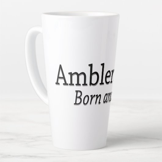 Ambler Born en Raised Latte Mok (Linkerhoek)