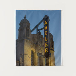 Ambler Theater bij Twilight Ambler PA Wandkleed