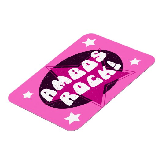 Ambo Driver Ambos Rock Funny Pink Magneet (Linkerzijde)